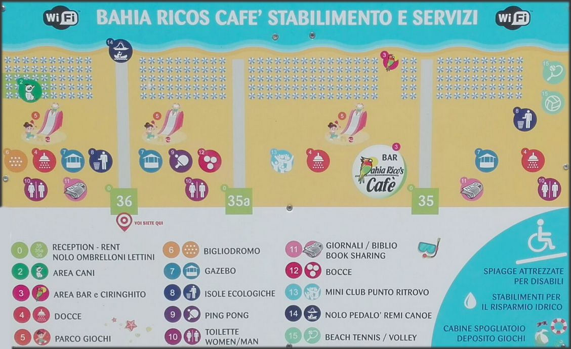 servizi bahia rico's cafe' servizi bahia rico's cafe'